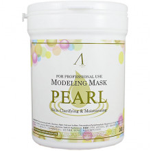 Anskin Увлажняющая альгинатная маска с жемчугом для придания яркости Modeling Mask Pearl Puring & Moisturizing (240 г)