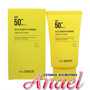 The Saem Легкий солнцезащитный крем без масел SPF 50+ PA+++ Eco Earth Power Light Sun Cream (50 гр)