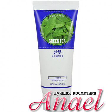 Holika Holika Освежающая пенка для умывания «Зеленый чай» Daily Fresh Green Tea Cleansing Foam (150 мл)