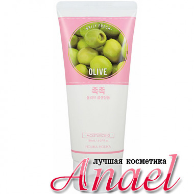 Holika Holika Увлажняющая пенка для умывания «Олива» Daily Fresh Olive Cleansing Foam (150 мл)