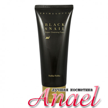 Holika Holika Восстанавливающая пенка для умывания с муцином черной улитки Prime Youth Black Snail Cleansing Foam (100 мл)