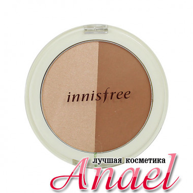 Innisfree Хайлайтер-бронзатор для лица Face Designing Duo №2 Calm Sunset (9.5 гр)