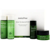 Innisfree Набор миниатюр средств для лица «Зеленый чай» Green Tea Special Kit EX (4 предмета)