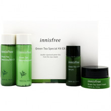 Innisfree Набор миниатюр средств для лица «Зеленый чай» Green Tea Special Kit EX (4 предмета)