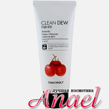 Tonymoly Пенка для умывания с экстрактом ацеролы «Чистая роса» Clean Dew Acerola Cleanser Foam (180 мл)