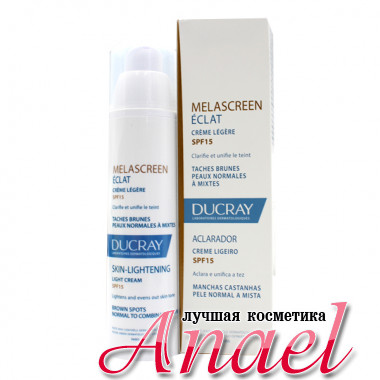 Ducray Легкий осветляющий крем с SPF15 для лица против пигментных пятен Melascreen Eclat Skin Lightening Light Cream (40 мл)