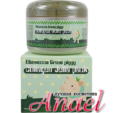 Elizavecca Коллагеновая маска-желе для лица Green Piggy Collagen Jella Pack (100 гр)