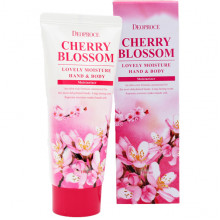 Deoproce Увлажняющий крем для рук и тела «Цветущая вишня» Cherry Blossom Lovely Moisture Hand & Body (100 мл)