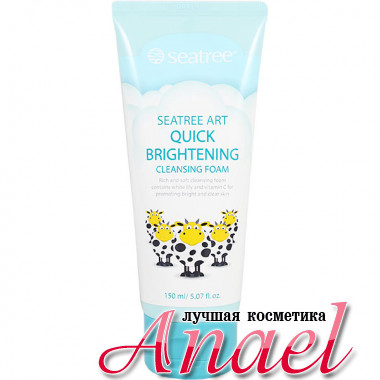 SeaNTree Пенка для умывания «Быстрое осветление» Seatree Art Quick Brightening Cleansing Foam (150 мл)