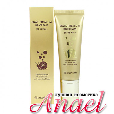 SeaNTree BB-крем премиум-класса с улиточным муцином Snail Premium BB Cream SPF35 PA++ (50 гр)