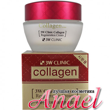 3W Clinic Восстанавливающий крем с морским коллагеном для лица Collagen Regeneration Cream (60 мл)