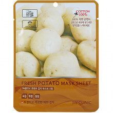 3W Clinic Тканевая маска с экстрактом картофеля Fresh Potato Mask Sheet (1 шт х 27 млл)