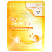 3W Clinic Антиоксидантная тканевая маска с убихиноном для лица Fresh Coenzyme Q10 Mask Sheet (1 шт х 23 гр)