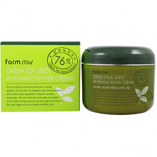 Farm Stay Отбеливающий увлажняющий крем с экстрактом семян зеленого чая Green Tea Seed Whitening Water Cream (100 гр)