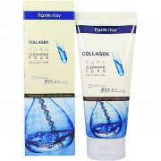 Farm Stay Пенка для умывания с коллагеном Collagen Pure Cleansing Foam (180 мл)