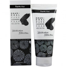 Farm Stay Пенка для умывания и глубокой очистки пор с углем Charcoal Pure Cleansing Foam (180 мл)