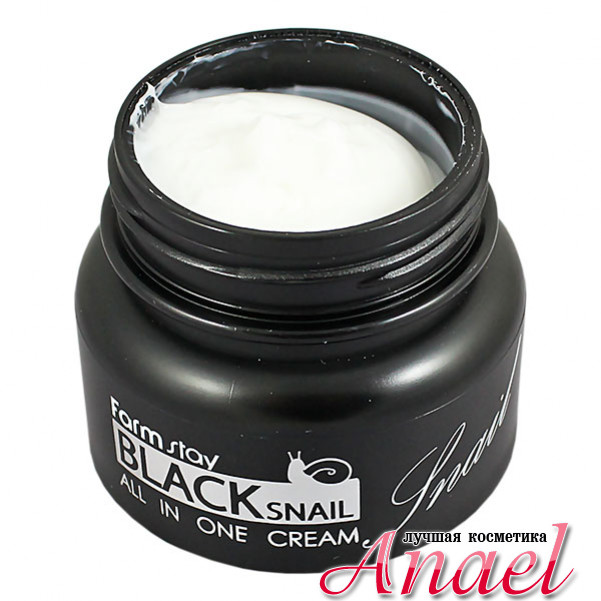 Крем с муцином черной улитки. Farm stay Black Snail all in one Cream. Farmstay Black Snail all in one Eye Cream. [Farm stay] крем all in one с черной улиткой - 100 мл. Крем для лица с муцином черной улитки, 100мл, Farmstay.