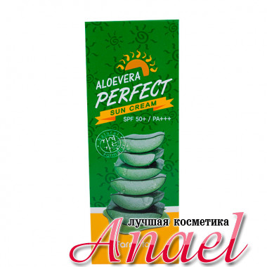 Farm Stay Солнцезащитный успокаивающий крем с экстрактом алоэ SPF 50+/ PA+++ Aloe Vera Perfect Sun Cream (70 гр)