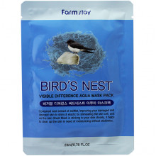 Farm Stay Увлажняющая тканевая маска «Видимая разница» с экстрактом ласточкиного гнезда Visible Difference Bird's nest Aqua Mask Pack (1 шт)