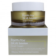 Farm Stay Крем с улиточным муцином для профилактики морщин и отбеливания кожи DR-V8 Solution Snail Cream (50 мл)