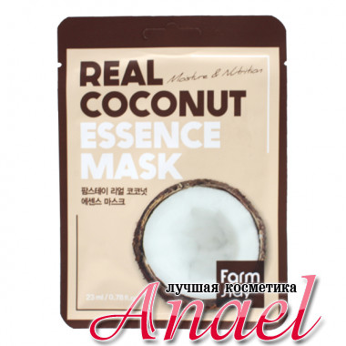 Farm Stay Тканевая маска с экстрактом кокоса «Увлажнение и питание» Real Coconut Essence Mask Moisture & Nutrition (1 шт х 23 мл)