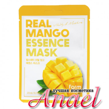 Farm Stay Увлажняющая оживляющая тканевая маска для лица «Манго» Real Mango Essence Mask Vitality & Moisture (1 шт х 23 мл)