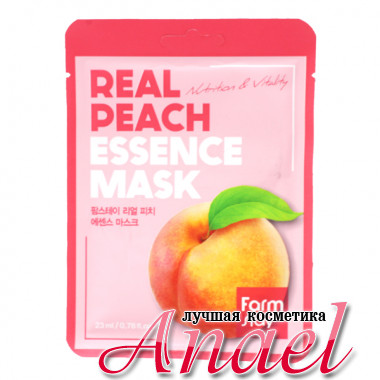 Farm Stay Питающая оживляющая тканевая маска для лица «Персик» Real Peach Essence Mask Nutrition & Vitality (1 шт. х 23 мл)