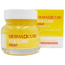 Farm Stay Витаминный отбеливающий крем для лица от морщин Derma Cube Vita Clinic Cream (60 мл)