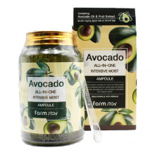 Farm Stay Многофункциональная сыворотка с экстрактом авокадо Avocado All-in-one Intensive Moist Ampoule (250 мл)