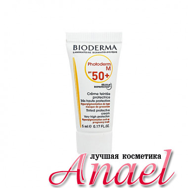 Bioderma Пробник солнцезащитного крема Фотодерм M с тоном и SPF50+ Photoderm M