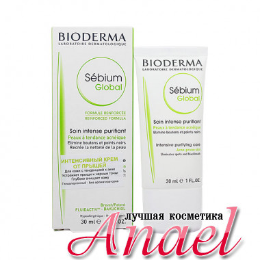 Bioderma Крем Себиум Глобал от воспалений для проблемной кожи Sebium Global Intensive Purifying Care (30 мл)