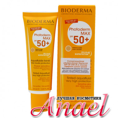 Bioderma Солнцезащитный тональный крем-флюид Фотодерм MAX на безмасляной основе с SPF 50+ Photoderm MAX (40 мл)