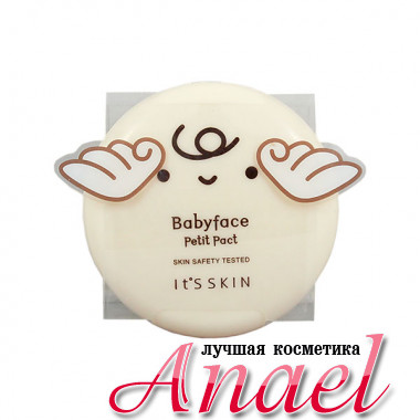 It's Skin Матирующая компактная пудра Тон 01 (Светлый беж) Babyface Petit Pact SPF25/PA++ (5 гр)