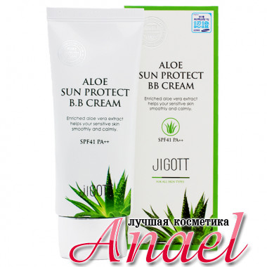 Skinine Jigott Солнцезащитный BB-крем с экстрактом алоэ Aloe Sun Protect BB Cream SPF41 PA++ (50 мл)