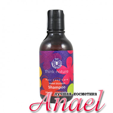 Think Nature Натуральный бессульфатный шампунь против выпадения волос «Сладкое цветение» Sweet Blossom Hair Loss Care Shampoo (100 мл)