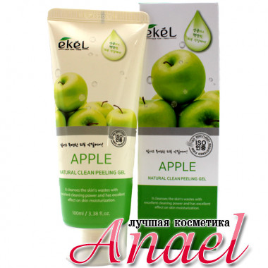 Ekel Пилинг-гель (скатка) «Натуральная чистота» с экстрактом яблока Apple Natural Clean Peeling Gel (100 мл)