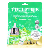 Ekel Ультра-увлажняющая тканевая маска с огурцом для лица Cucumber Ultra Hydrating Essence Mask (1 шт x 25 мл)