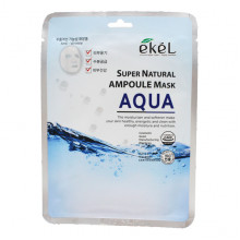 Ekel Увлажняющая ампульная тканевая маска для лица «Вода» Super Natural Ampoule Mask Aqua (1 шт х 25 мл)