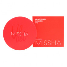 Missha Матирующий кушон для макияжа Velvet Finish Cushion SPF50+ PA+++ Тон 21 Светлый беж (15 гр)