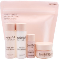 Etude House Набор миниатюр увлажняющих средств с коллагеном Moistfull-Collagen Skin Care Kit (4 предмета)