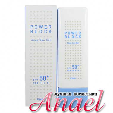 A'Pieu Увлажняющий солнцезащитный гель Power Block Aqua Sun Gel SPF50+/PA+++ (50 мл)