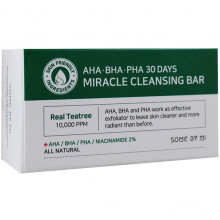Some By Mi Миниатюра чудо-мыла с кислотами и экстрактом чайного дерева AHA-BHA-PHA 30 Days Miracle Cleansing Bar (30 гр)