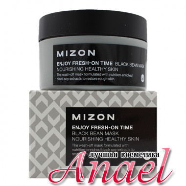 Mizon Питательная крем-маска с экстрактом черных бобов для лица Enjoy Fresh-On Time Black Bean Mask Nourishing Healthy Skin (100 мл)