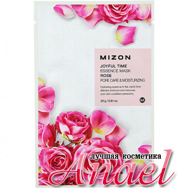 Mizon Тканевая маска с гидролатом розы Joyful Time Essence Mask Rose (1 x 23 гр)