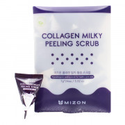 Mizon Коллагеновый пилинг-скраб с молочными протеинами для лица Collagen Milky Peeling Scrub (24 шт x 7 гр)