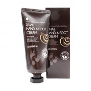 Mizon Питающий крем для рук и ног «Улитка» Snail Hand & Foot Cream (100 мл)