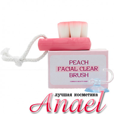 Coringco Щеточка для очищения кожи лица COC Peach Facial Clear Brush (1 шт)