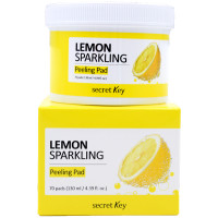 Secret Key Двухсторонние витаминизированные пилинг-спонжи с экстрактом лимона Lemon Sparkling Peeling Pad (70 шт)