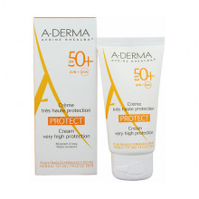 A-Derma Водостойкий солнцезащитный крем для сухой, хрупкой кожи SPF50+ Protect Cream Very High Protection (40 мл)