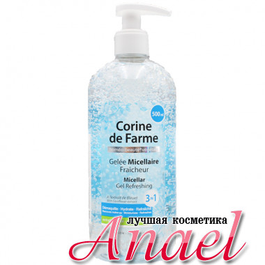 Corine de Farme Освежающий мицеллярный гель для чувствительной кожи Micellar Gel Refreshing 3 in 1 (500 мл)